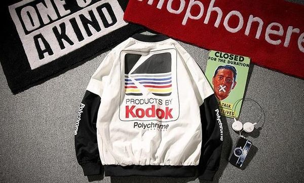 

мужские ins горячие kodak буква для печати ветровки белых серого пиджака плюс размера 5xl пальто big sale, Black;brown