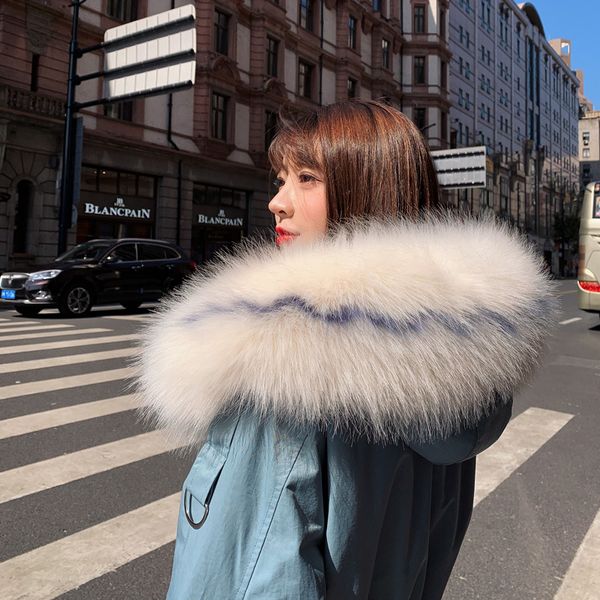 

down jacket cotton-padded clothes women's winter coat 2019 new style parka korean-style mid-length slim fit cotton-padded jacket, Blue;black