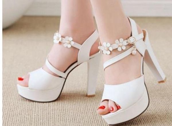

2019 women's sandals in summer with new style high heel coarse heel waterproof table @168, Black
