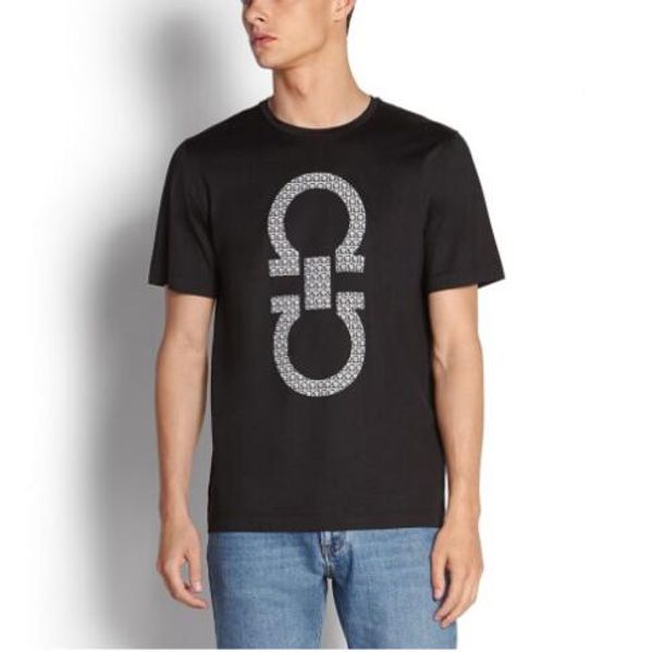 

20ss brand t shirt men logo fashoin summer tee shirts with geometric printed luxury designer short sleeved women clothing s-2xl, White;black