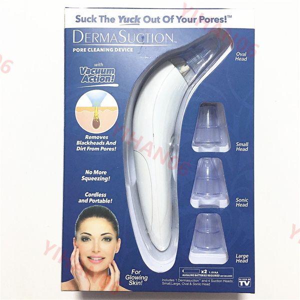 

2019 new dermasuction remover facial pore cleaner electric pore vacuum extraction removal rechargeable skin peeling machine