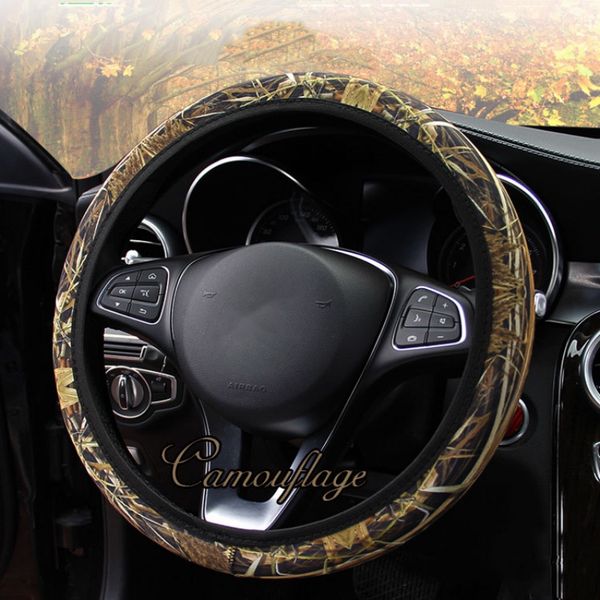 

car covers camouflage swimsuit material sbr non-slip elastic band no inner ring car steering wheel cover