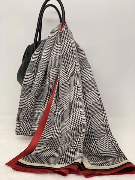 

silk scarf 100% pure silk fashion ladies 10 pcs/lot #4148, Blue;gray