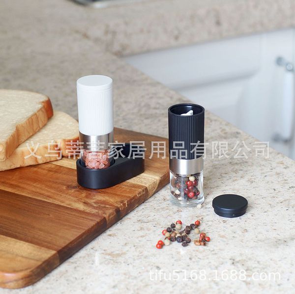 

mini grinder set stainless steel 201 glass pepper mills manual grinder glass kitchen supplies abs pepper mills with ceramics grinding core