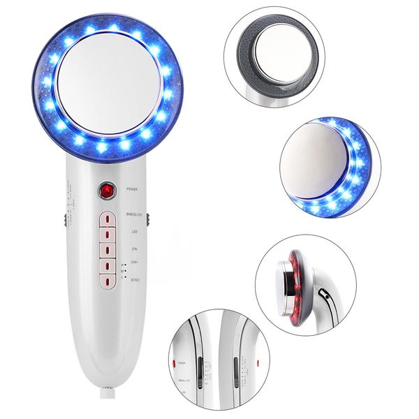 

6 in 1 ems body slimming massager rf ultrasonic cavitation anti cellulite massage fat burner weight loss face skin care
