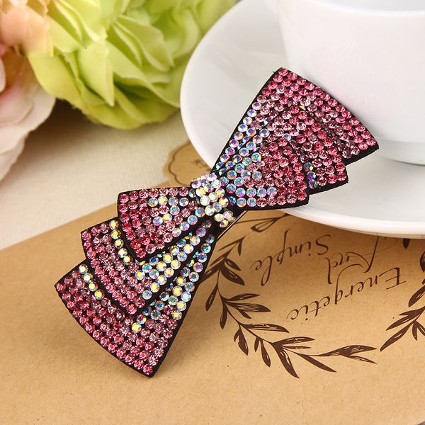 

fashion women ponytail holder hair pins korean simple crystal rhinestone hair clips girl cute full diamond accessories