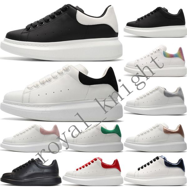 

2020 mq velvet white womens 3m reflective designer sneakers mens lace up platform casual luxury shoes solid colors trainers shoe chaussures, Black