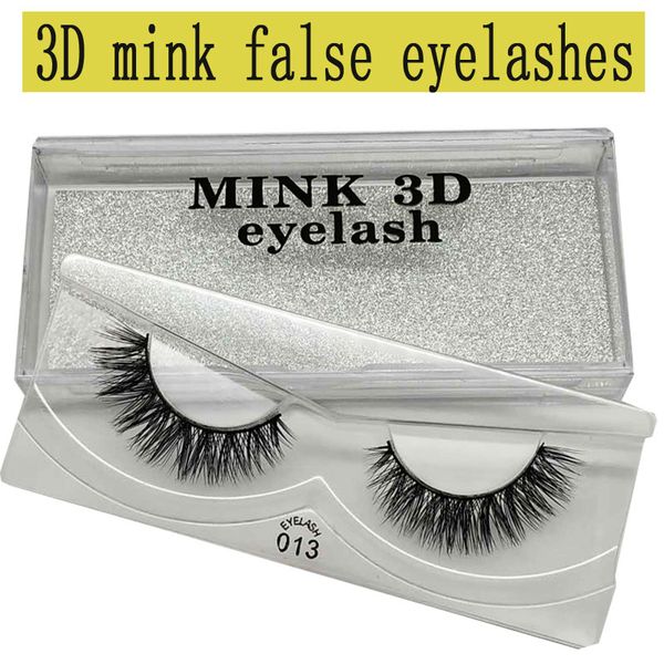 

3d mink false eyelashes natural long and dense wearing soft and comfortable mink hair eyelashes manufacturers wholesale 013 models