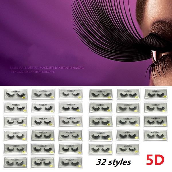 

5d thick faux mink false eyelashes crisscross strands cruelty high volume mink lashes soft dramatic eye lash