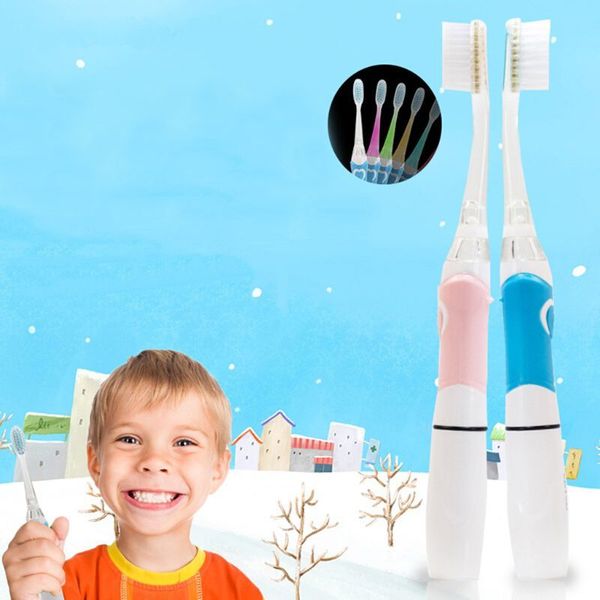 

seago electric toothbrush children cartoon pattern colorful oral observation led waterproof soft bristles massage teeth care