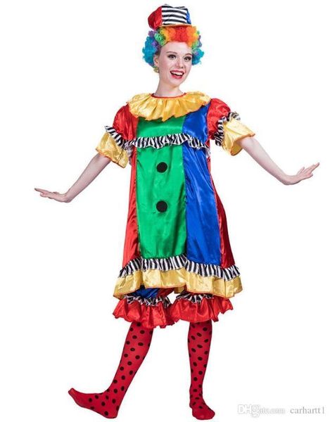 

theme costume pretty clown halloween party dress cosplay cute clown suit fashion cosplay hallows day designer, Black;red