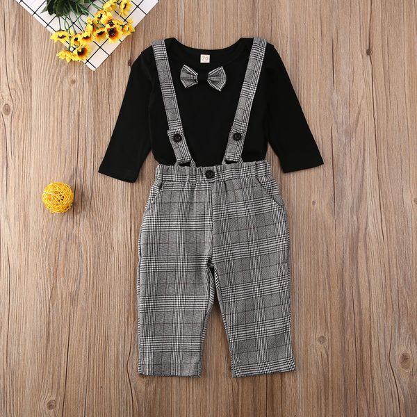 

pudcoco toddler baby brother sister long sleeve romper +plaids strap pants/skirt headband matching outfits cotton clothes