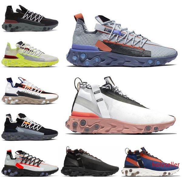 

2019 arrival react runner mid wr ispa men women running shoes ghost aqua platinum volt summit white mens trainer fashion sports sneakers