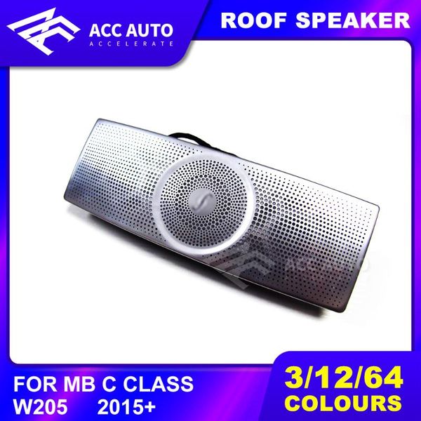 

led roof speaker for c class w205 3/12/64 colors reading light cover with horn sound roof lamp interior accessory