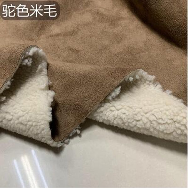 

15 colour composite thick suede wool pu fabric suit coat christmas party printing super textiles diy sequin design wedding fabric a299, Black;white