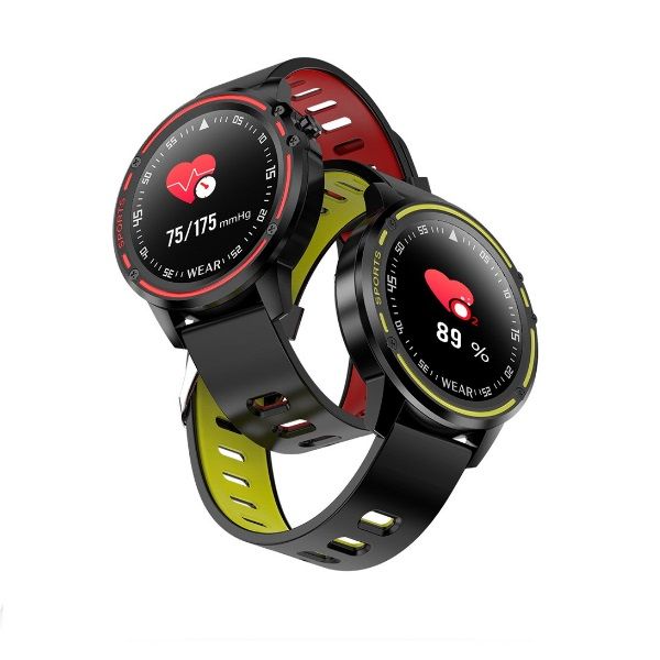 

давление l8 смарт часы ip68 водонепроницаемый smartwatch muliti-спорт мужчины смарт часы экг ppg крови сердечного ритма браслет