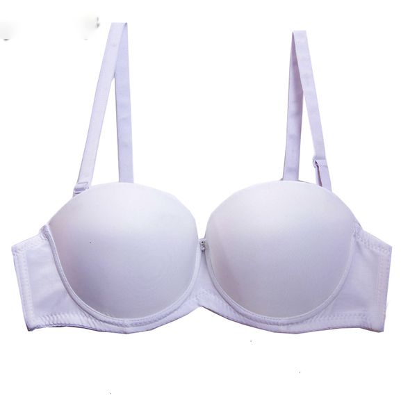 

бюстгальтер без бретелек femme lingeries ab push up bra женщины-2 чашки горячего надувательства утолщения собрались без бретелек бесшовного, Red;black