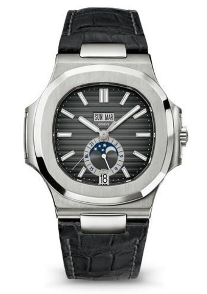 

master to create high-quality nautilus 5726/1a-001 40.5mm stainless steel sapphire mechanical waterproof men's watch, Slivery;brown