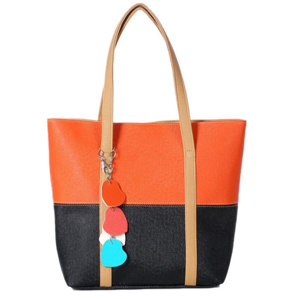 

fashion women girls handbags shoulder bag candy color fringed heart totes