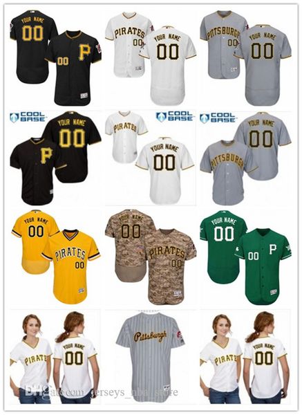 

custom any name number baseball jersey pittsburgh baseball wear pirates men women youth jerseys 02, Blue;black