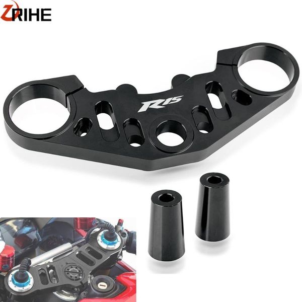 

yzf r15 v3 2019new motorcycle cnc front triple tree end upper clamp for yzf r15 v3 2017-2020 performance triple clamp