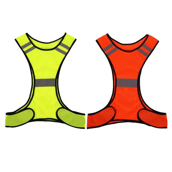 

reflective vest security safety night work sport running cycling high visibility, Gray;blue