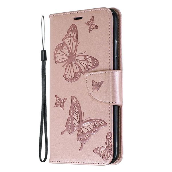 

for iphone x xs case cover embossed butterfly filp stand pu leather wallet with card slot design for iphone xr/xs max
