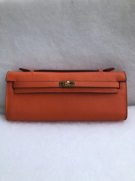 

brand new new style long women wallet femal real leather palm print party clutch with gold hardware, Red;black