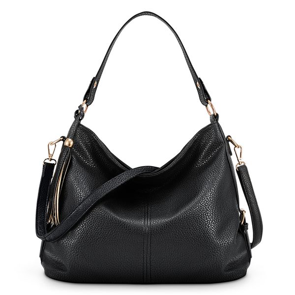 

hbp handbag ladies bag shoulder messenger fashion trend large capacity litchi pattern simple travel light