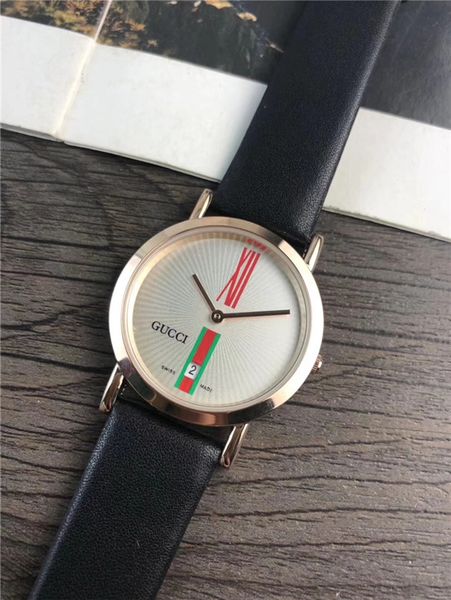

wholesale new fashion luxury men's / women's watches casual business dress watch leather nylon strap quartz clock, Slivery;brown