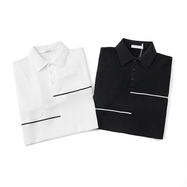 

2020 новый дизайнер мужская рубашка поло бизнес повседневная классический бренд стиль роскошный высокое качество мужская поло с коротким рук, White;black
