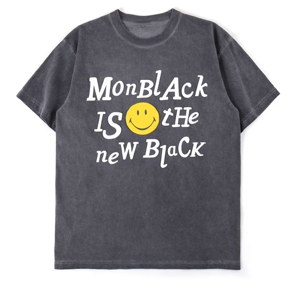 

mens fashion smile printed cotton t shirts designer short sleeve oversize hip hop casual boyfriend tshirt tee hd927, White;black