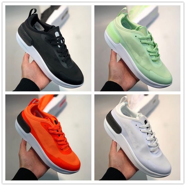 

2020 new cushion breathable running shoes for mens black white pink orange green designer sport sneakers womens training jogging size 36-45