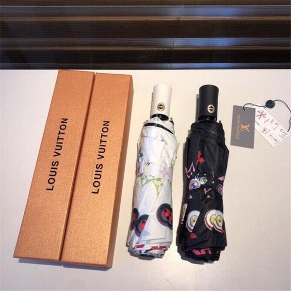 

ins fashion printed umbrellas retro letter design men women umbrella outdoor street style lover umbrella