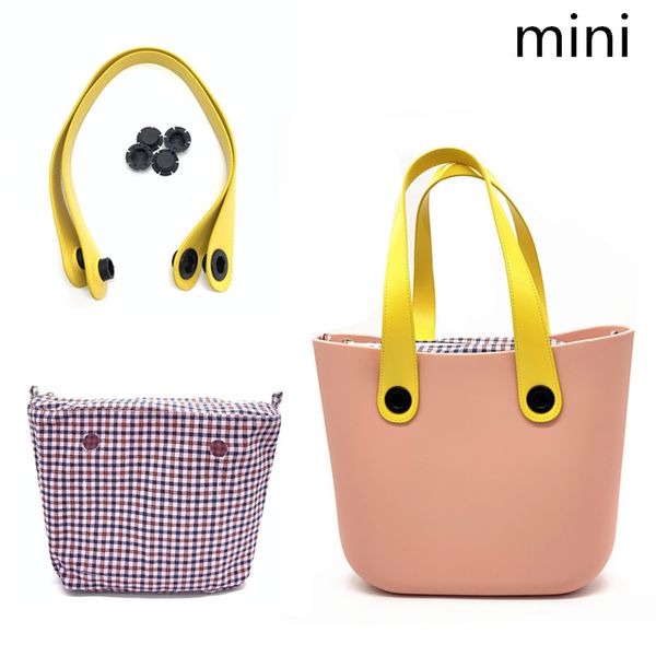 

inner canvas bag for obag mini short bag handles for obag mini, Black