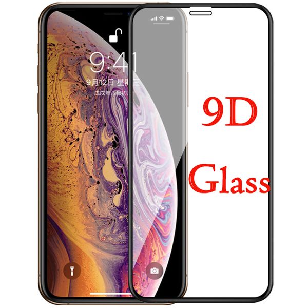 

полное покрытие закаленное стекло для iphone xs max xr x взрывозащищенная защитная пленка для iphone 6 6s 7 8 plus