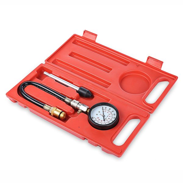 

auto engine pressure tester kit car petrol gas engine cylinder compression gauge test car repair auto diagnostic tools