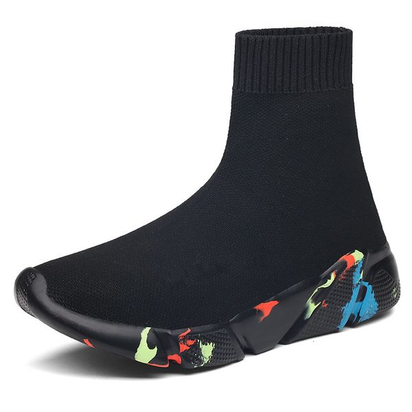 

sneakers women men knit upper sock boots woman chunky shoes high running shoes for men women