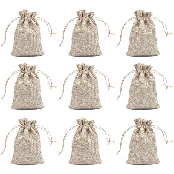 

gift wrap 40 pieces 10 x 15cm polyester fiber bag drawstring and lining diy craft jewelry
