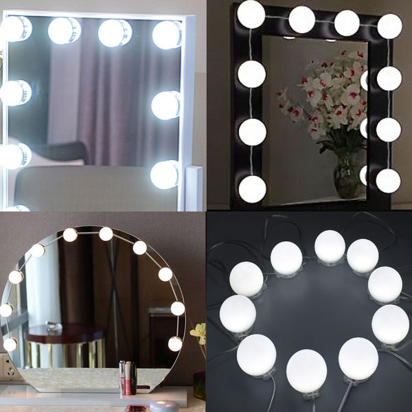 Kit di luci a specchio a led illuminazione interno con lampadine dimmerabili striscia di apparecchio per il illuminazione per set da tavolo per il trucco