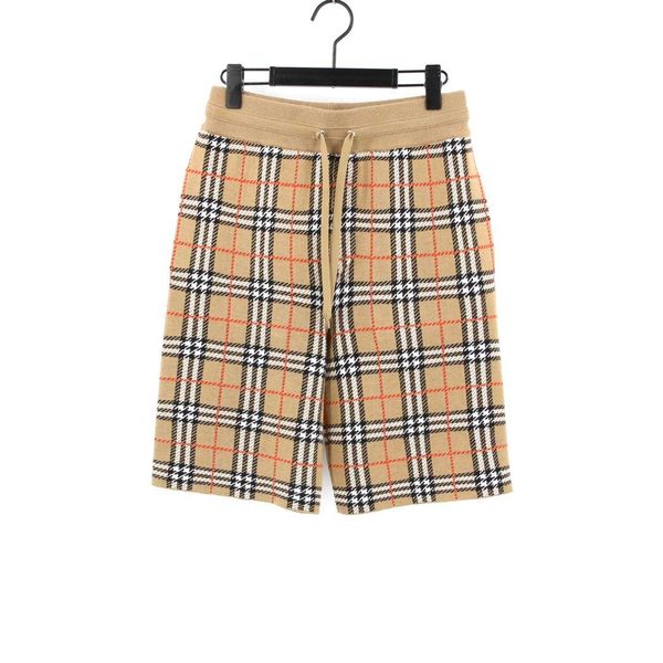 

2020 british style spring and autumn latest fashion classic checked print shorts london men and women casual oversize khaki, White;black