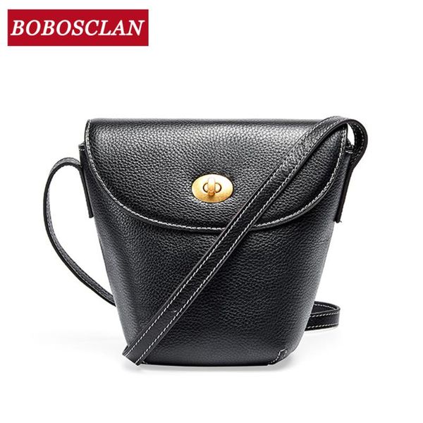 

bobosclan 2020 genuine leather women bag flap design women crossbody bag fashion female bags cowhide women's shoulder