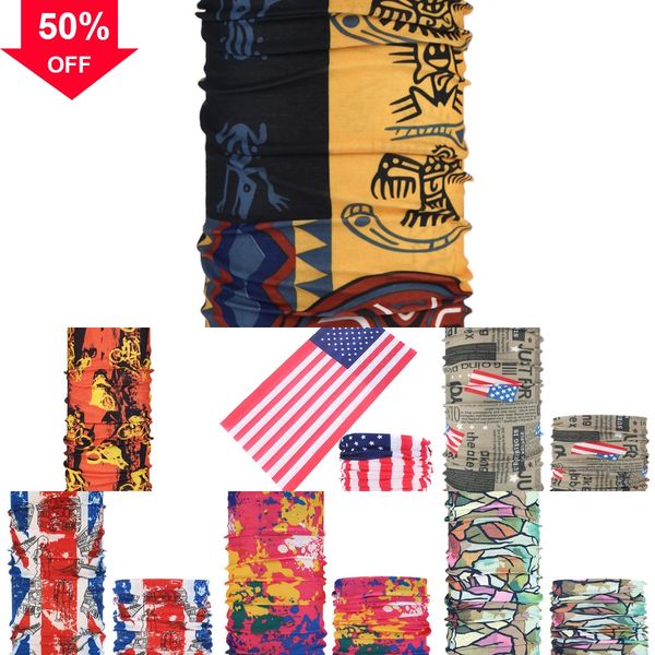 

ueaka cotton blend bandana hop hip scarf hair band headwear neck wrist wrap band magic head square scarf