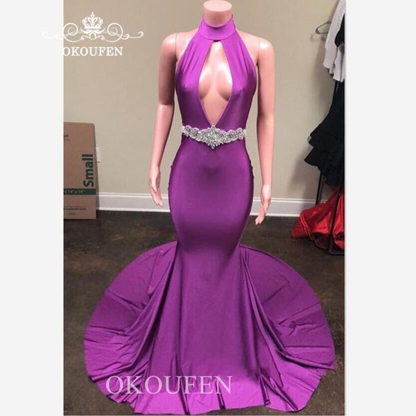 

backless keyhole neck prom dresses with beading 2020 mermaid backless long chapel train formal evening dress for women, White;black