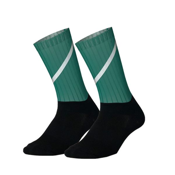 

new anti slip seamless cycling socks integral moulding bike sock compression bicycle outdoor reflective running sport socks, Black