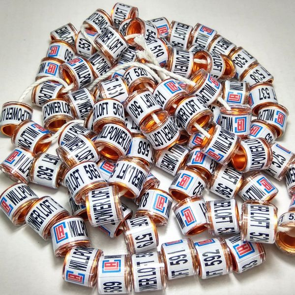 

100pcs / комплек 8 мм плаик золом алминиевой полоой колом голђбиной