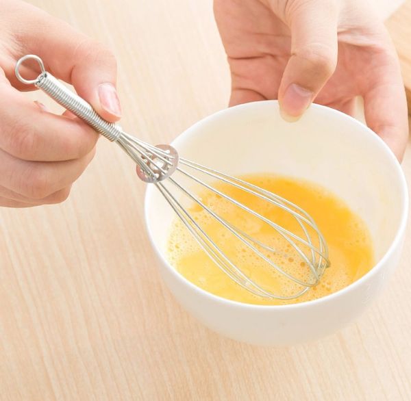 

stainless steel handle egg beater drink whisk mixer foamer kitchen egg beater mini handle mixer stirrer tools