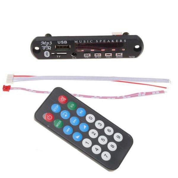 

wireless decoder board radio 3.5mm audio receiver wireless receiver car kit player decoder card color screen