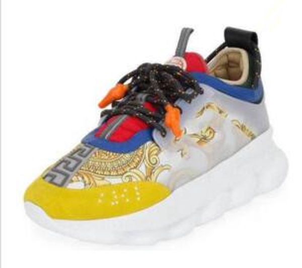 

New color chain reaction ca ual de igner neaker port fa hion ca ual hoe trainer lightweight link embo ed ole with du t bag c2