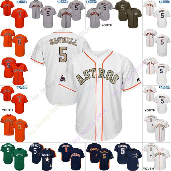 

Custom Houston 5 Jeff Bagwell Jersey Astros Jerseys Cooperstown Cool Base Flexbase White Black Red Grey Home Away Men Women Youth Cheap